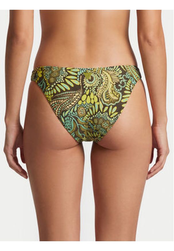 Guess Dół od bikini E6GO24 MC04R Zielony. Kolor: zielony. Materiał: syntetyk