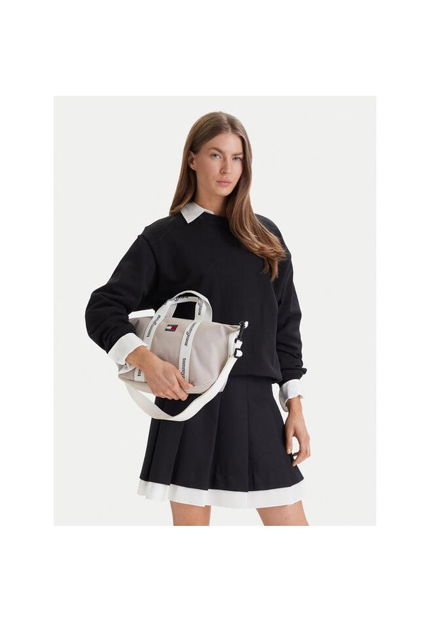 Torebka Tommy Jeans. Kolor: beżowy