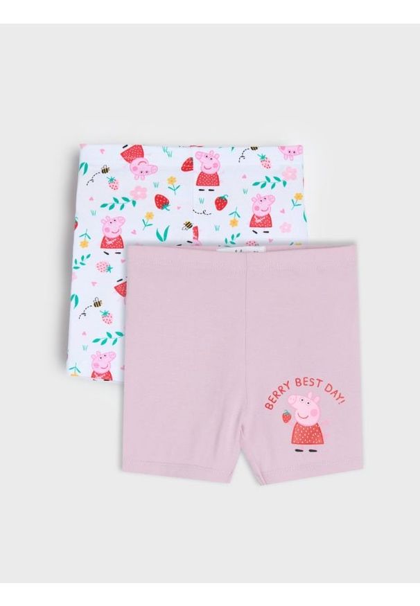 Sinsay - Legginsowe szorty 2 pack Peppa Pig - niebieski. Kolor: niebieski