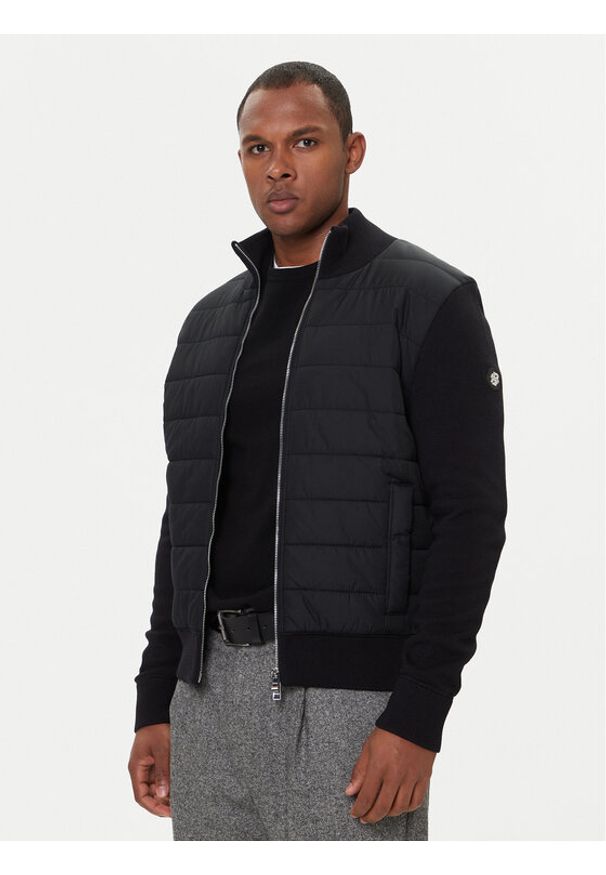 BOSS Kurtka przejściowa H-Hernesto 50549991 Czarny Regular Fit. Kolor: czarny. Materiał: bawełna