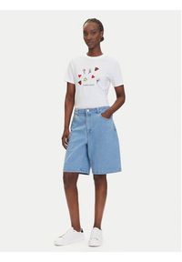 only - ONLY Szorty jeansowe Frida 15360438 Niebieski Regular Fit. Kolor: niebieski. Materiał: bawełna #5