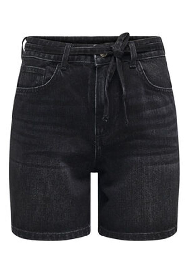 only - ONLY Szorty jeansowe Gianna 15340706 Czarny Regular Fit. Kolor: czarny. Materiał: bawełna