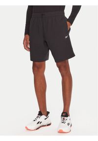 Reebok Szorty sportowe RK25181CCM Czarny Regular Fit. Kolor: czarny. Materiał: syntetyk. Styl: sportowy