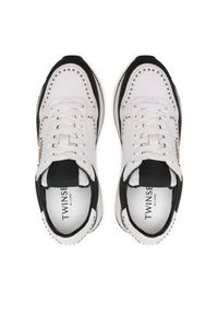 TwinSet - TWINSET Sneakersy 232TCP282 Biały. Kolor: biały. Materiał: skóra #6