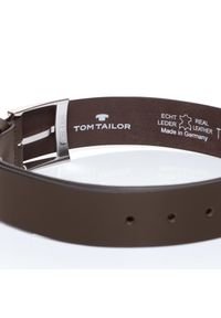 Tom Tailor - TOM TAILOR PASEK SKÓRZANY TG1056R01 691 40mm Gürtel Q.2647. Materiał: skóra. Wzór: paski. Styl: klasyczny #4
