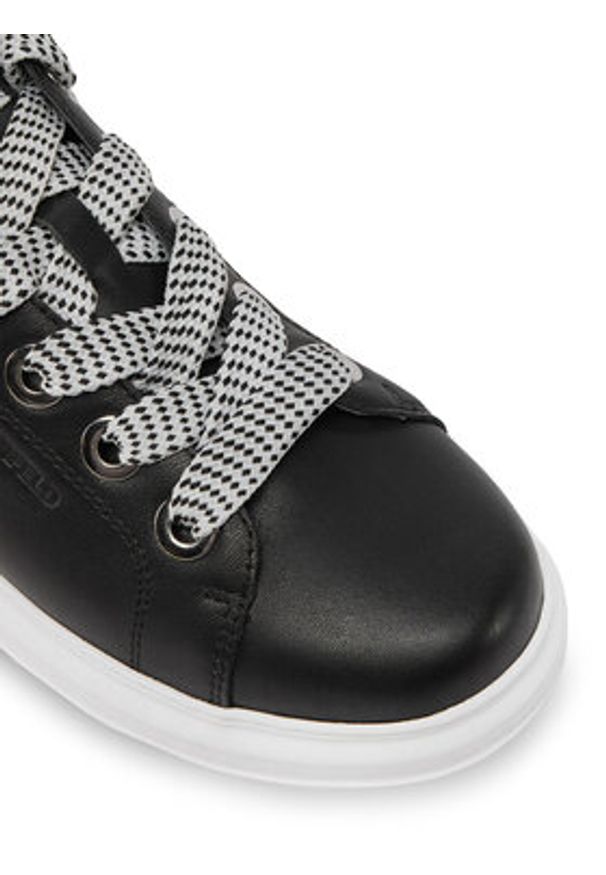 Karl Lagerfeld - KARL LAGERFELD Sneakersy KL62576T Czarny. Kolor: czarny. Materiał: skóra