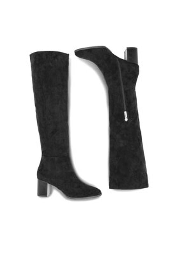 DeeZee Kozaki Hallie LS5987-01 Czarny. Kolor: czarny. Materiał: syntetyk