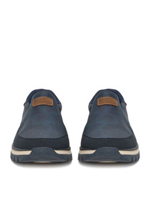 Rieker Półbuty B9350-14 Granatowy. Kolor: niebieski. Materiał: materiał