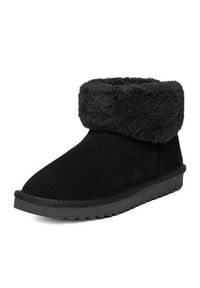 DeeZee Śniegowce DZ-73 BLACK Czarny. Kolor: czarny. Materiał: materiał