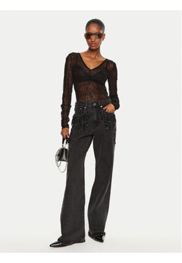 GESTUZ - Gestuz Body Laila 10909443 Czarny Slim Fit. Kolor: czarny. Materiał: syntetyk