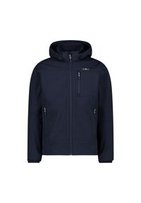 Kurtka męska turystyczna CMP 3A01787N. Typ kołnierza: kaptur. Kolor: niebieski. Materiał: softshell. Sport: turystyka piesza