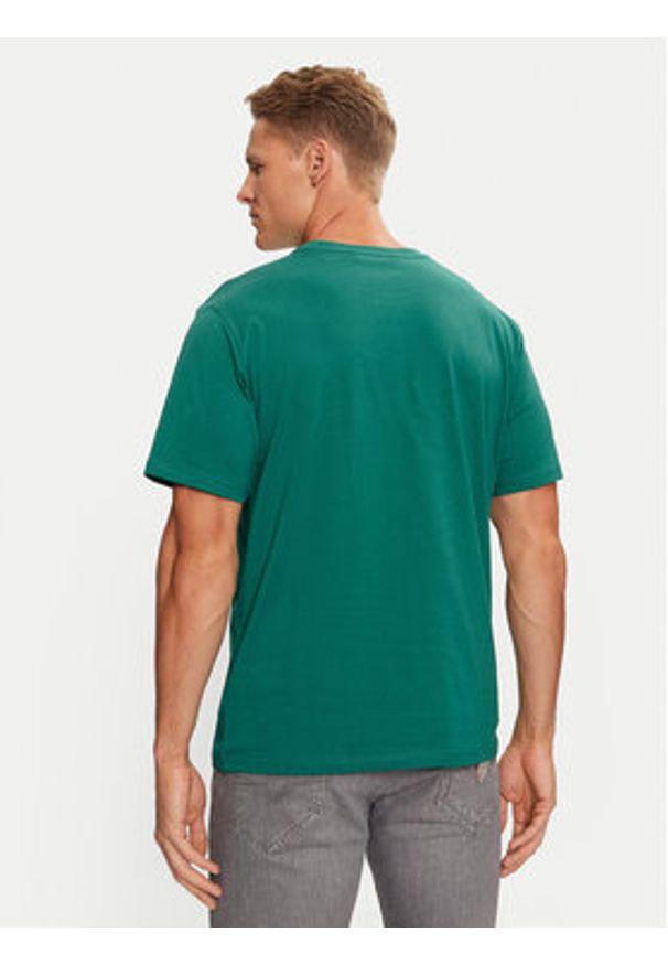 Helly Hansen T-Shirt Logo 30396 Zielony Regular Fit. Kolor: zielony. Materiał: bawełna