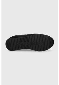 Calvin Klein Jeans buty kolor czarny. Nosek buta: okrągły. Zapięcie: sznurówki. Kolor: czarny. Materiał: skóra, guma #3