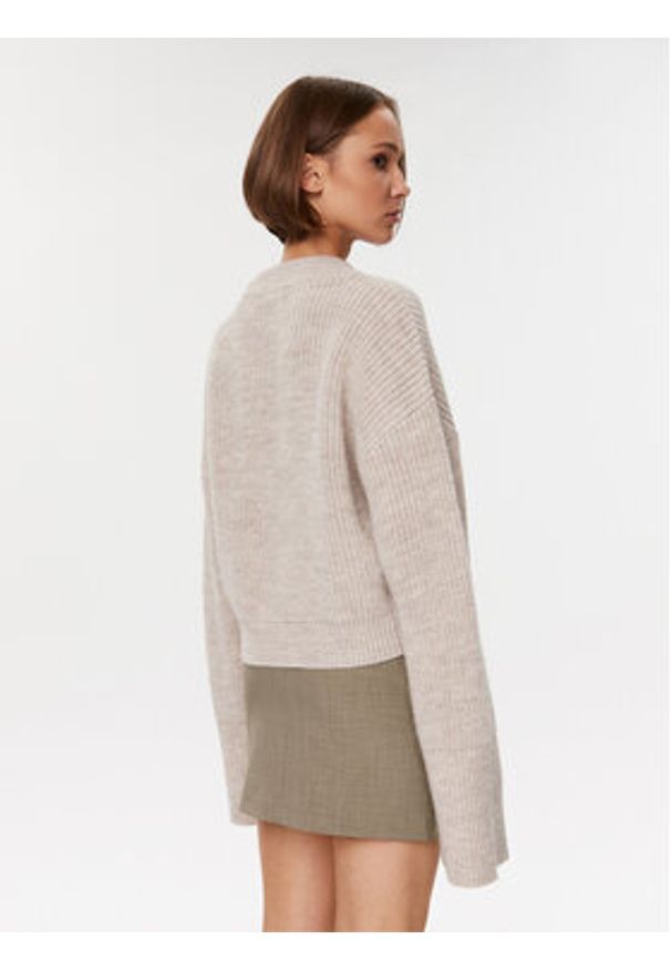 Herskind Sweter Hudson 4916750 Beżowy Regular Fit. Kolor: beżowy. Materiał: bawełna