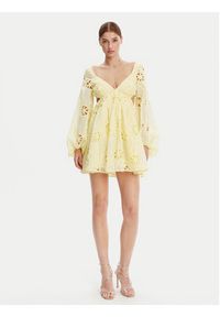 BARDOT - Bardot Sukienka koktajlowa 59858DB Żółty Regular Fit. Kolor: żółty. Materiał: syntetyk. Styl: wizytowy #2