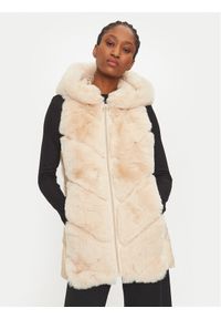 Rinascimento Bezrękawnik CFC0118310003 Beżowy Regular Fit. Kolor: beżowy. Materiał: syntetyk. Długość rękawa: bez rękawów #1