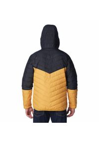 columbia - Kurtka Puchowa Columbia Eddie Gorge Hooded Jacket Męska Zimowa. Kolor: żółty. Materiał: puch. Sezon: zima