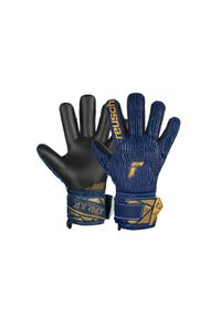Reusch - Rękawice bramkarskie dziecięce REUSCH Attrakt Freegel Silver Junior. Kolor: żółty, wielokolorowy, niebieski