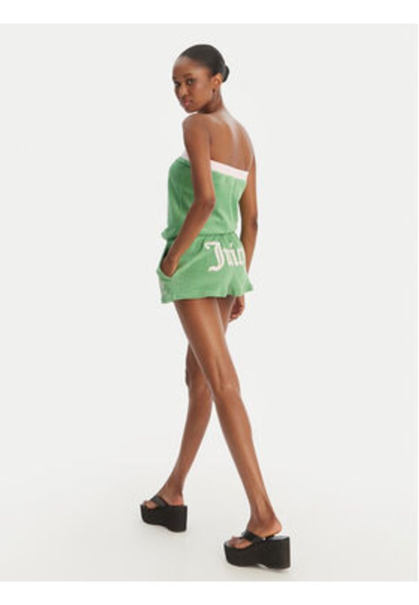 Juicy Couture Kombinezon Applique Terry JCWFP126316 Zielony Regular Fit. Kolor: zielony. Materiał: bawełna