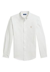 Polo Ralph Lauren Koszula 710953710004 Beżowy jasny Slim Fit. Typ kołnierza: polo. Kolor: beżowy. Materiał: bawełna #5