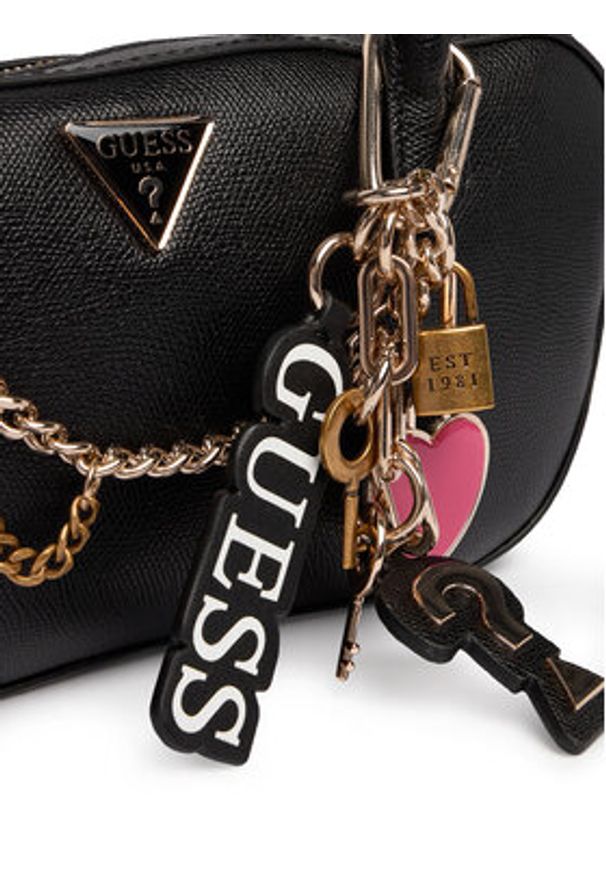 Guess Torebka Davina HWBG98 99050 Czarny. Kolor: czarny. Materiał: skórzane