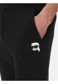 Karl Lagerfeld - KARL LAGERFELD Spodnie dresowe 705713 500900 Czarny Regular Fit. Kolor: czarny. Materiał: bawełna #4