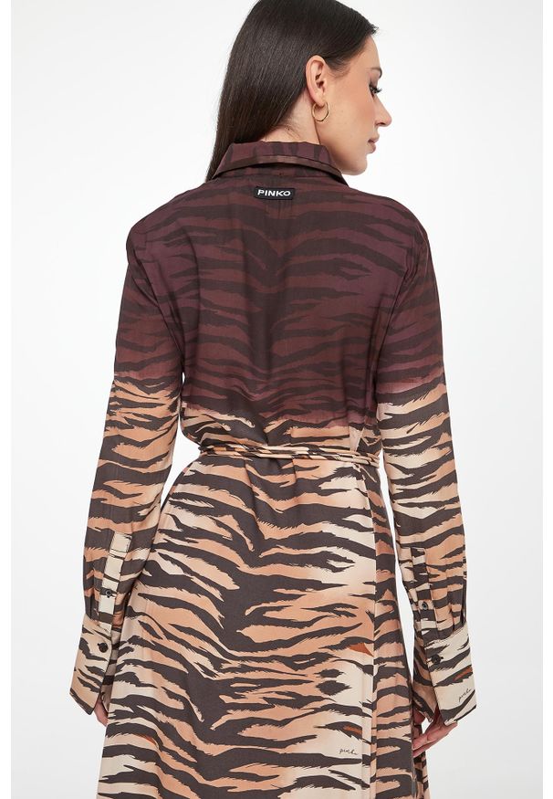 Pinko - Sukienka szmizjerka z wiskozy Annabel PINKO. Materiał: wiskoza. Typ sukienki: szmizjerki