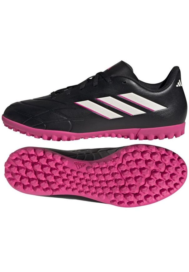Adidas - Buty piłkarskie adidas Copa Pure.4 Tf M GY9049 czarne czarne. Zapięcie: sznurówki. Kolor: czarny. Materiał: syntetyk, guma. Sport: piłka nożna