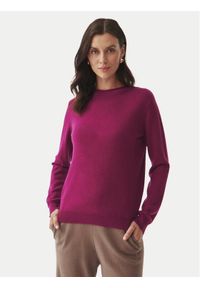 Tatuum Sweter Indi T2434.096B Różowy Regular Fit. Kolor: różowy. Materiał: wełna