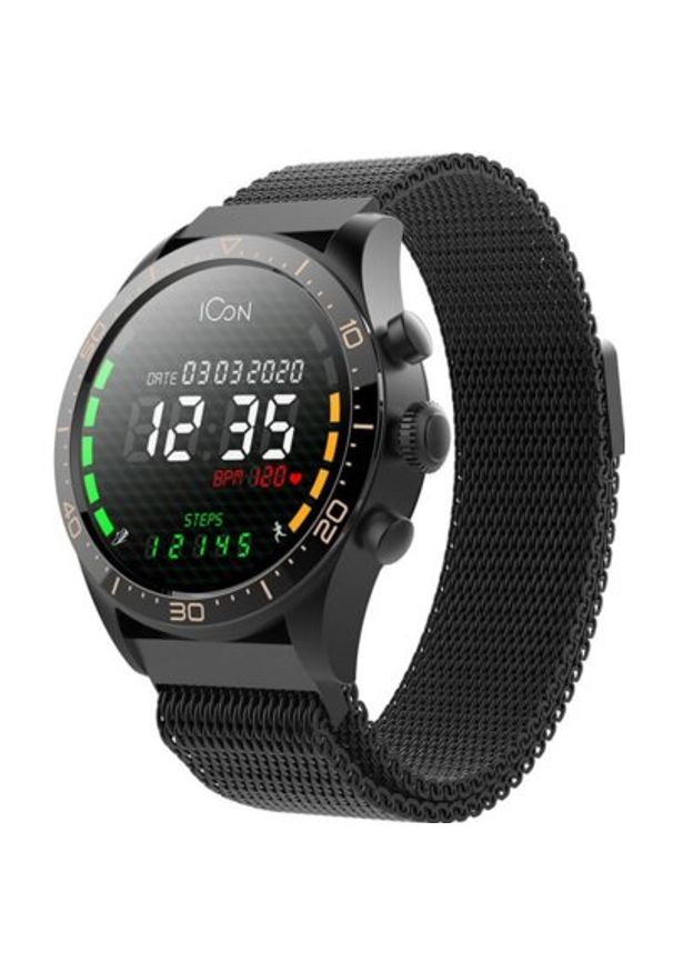 Smartwatch FOREVER Icon AW-100 Czarny. Rodzaj zegarka: smartwatch. Kolor: czarny. Styl: elegancki, casual