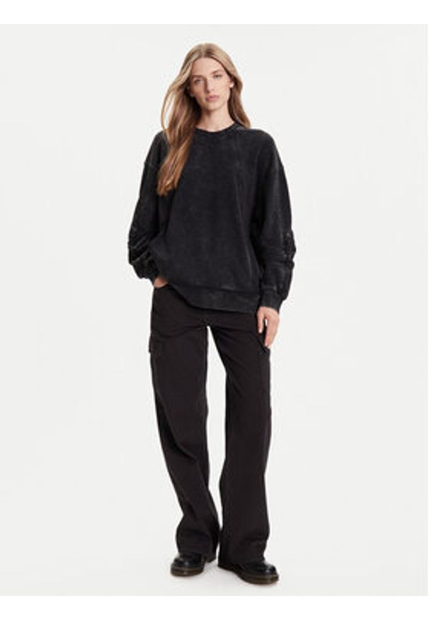G-Star RAW - G-Star Raw Bluza Washed 3D D27738-D969 Czarny Oversize. Kolor: czarny. Materiał: bawełna