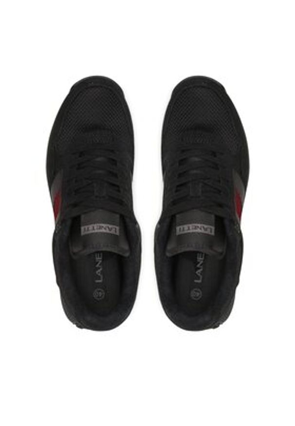 Lanetti Sneakersy MP07-11698-01 Czarny. Kolor: czarny. Materiał: materiał