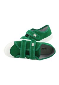 Befado obuwie dziecięce 440X013 zielone. Kolor: zielony. Materiał: tkanina. Styl: młodzieżowy, elegancki #8