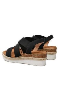 Clara Barson Espadryle WS2189-26 Czarny. Kolor: czarny. Materiał: materiał #5