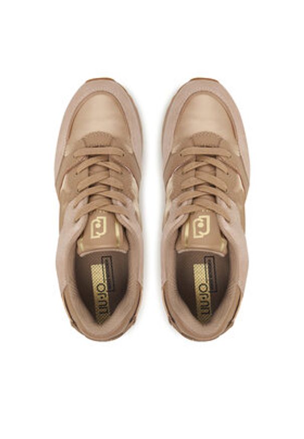 Liu Jo Sneakersy Maxi Wonder 91 BF5005 PX522 Beżowy. Kolor: beżowy. Materiał: zamsz, skóra