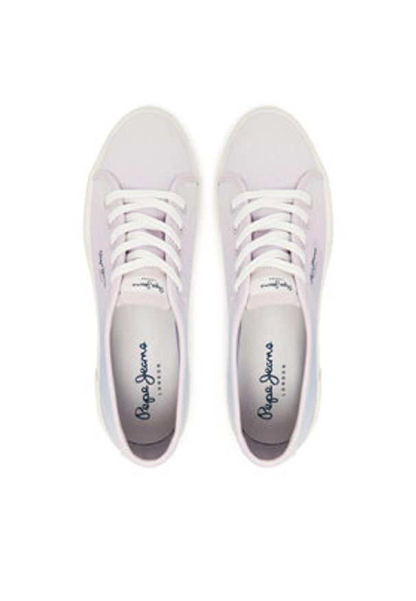 Pepe Jeans Tenisówki Brady Colors W PLS31600 Fioletowy. Kolor: fioletowy. Materiał: materiał