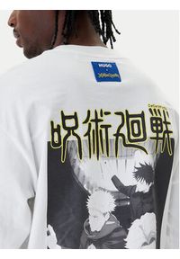 Hugo - HUGO Longsleeve Nichaboso JJK 50554835 Biały Relaxed Fit. Kolor: biały. Materiał: bawełna. Długość rękawa: długi rękaw #2