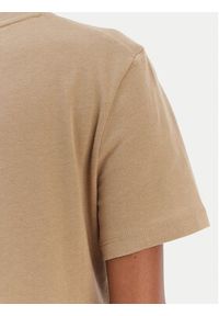 TOMMY HILFIGER - Tommy Hilfiger T-Shirt Logo WW0WW40276 Beżowy Regular Fit. Kolor: beżowy. Materiał: bawełna #4