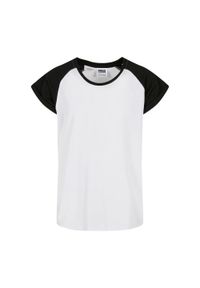 Urban Classics - T-shirt Dla Dziewczynki. Kolor: biały, wielokolorowy, czarny