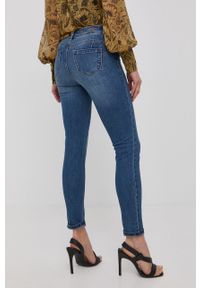 Morgan jeansy damskie medium waist. Kolor: niebieski
