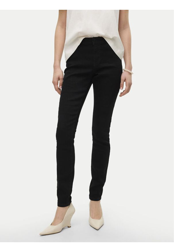 Vero Moda Jeansy Melly 10310691 Czarny Skinny Fit. Kolor: czarny