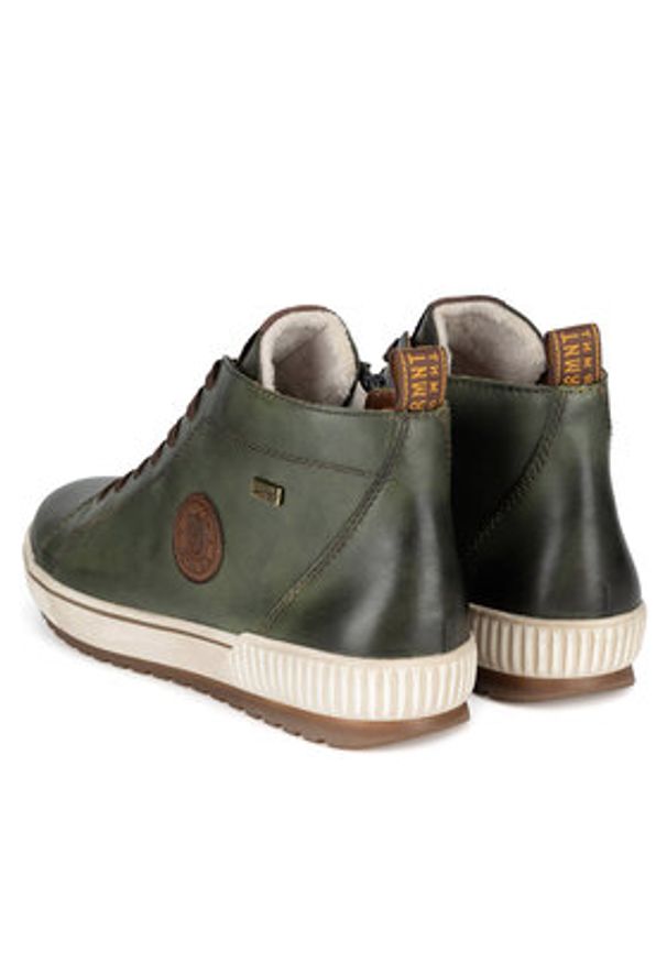 Remonte Sneakersy D0771-54 Zielony. Kolor: zielony. Materiał: skóra