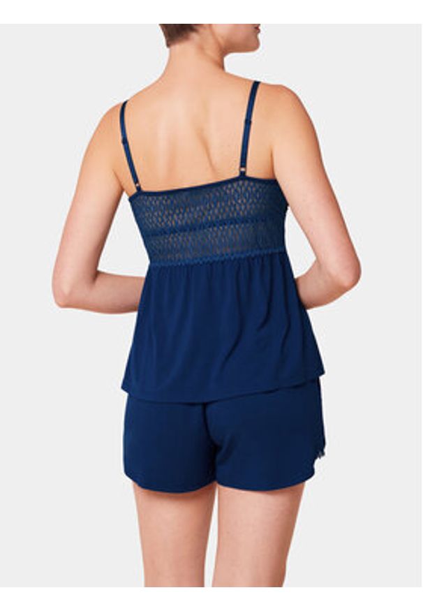 Triumph Piżama Aura Spotlight 10218289 Niebieski Regular Fit. Kolor: niebieski