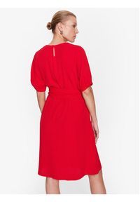 Seidensticker Sukienka codzienna 60.134576 Czerwony Regular Fit. Okazja: na co dzień. Kolor: czerwony. Materiał: wiskoza. Typ sukienki: proste. Styl: casual #4