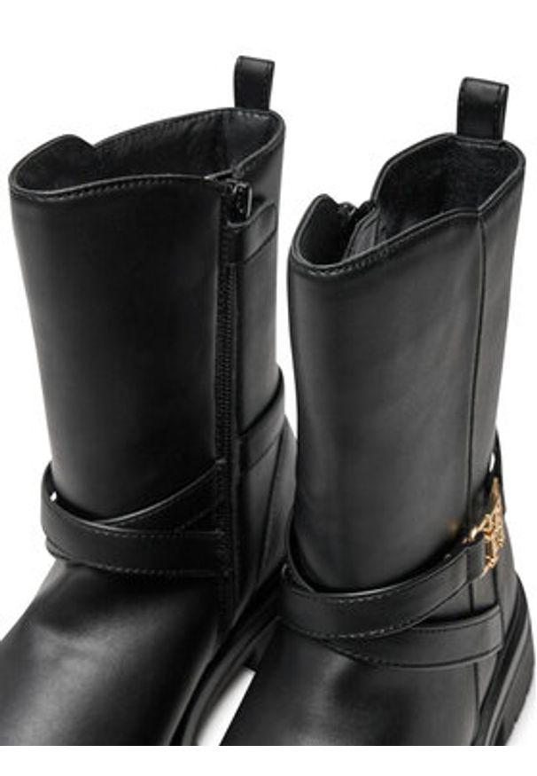 TOMMY HILFIGER - Tommy Hilfiger Botki Boot T3A5-33574-1351 S Czarny. Kolor: czarny. Materiał: skóra