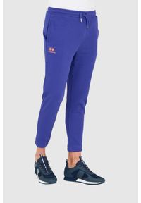 La Martina - LA MARTINA Fioletowe męskie spodnie Regular Fit, Rozmiar S. Kolor: fioletowy. Materiał: dresówka, bawełna #3