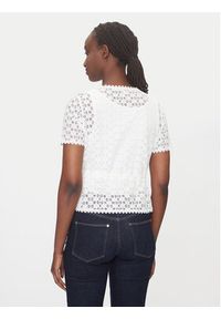 Morgan Bluzka 231-DATE Biały Slim Fit. Kolor: biały. Materiał: syntetyk #5
