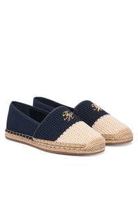 TOMMY HILFIGER - Tommy Hilfiger Espadryle Script Crochet Espadrille FW0FW09502 Granatowy. Kolor: niebieski. Materiał: materiał #5