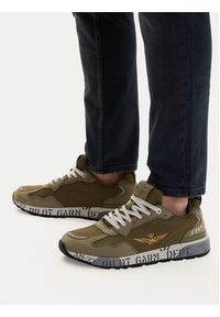 Aeronautica Militare Sneakersy 261SC0276UCT04327 Zielony. Kolor: zielony. Materiał: materiał #5