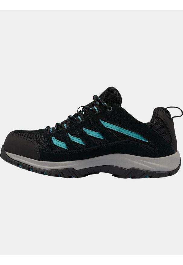 columbia - Wodoodporne buty turystyczne damskie Columbia Crestwood WP. Kolor: czarny. Materiał: skóra. Szerokość cholewki: normalna